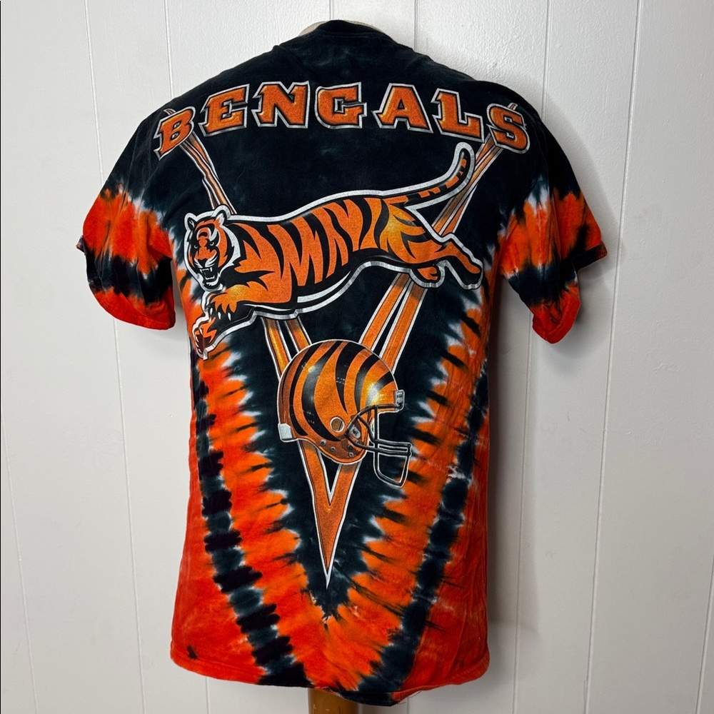 Majestic Cincinnati Bengals tie dye tshirt adult M - Picture 2 of 5